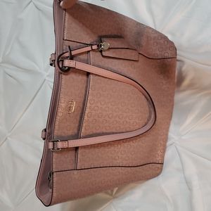 Guess dusty pink tote with 3 compartments